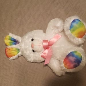 Rainbow bunny toy